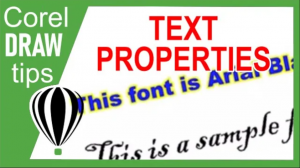 Copying text properties in CorelDraw