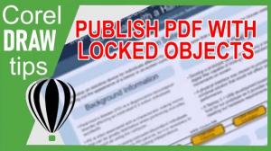 Publish to PDF with locked objects