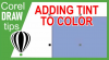 Adding tint and shade on a colour fill in CorelDraw