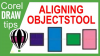 Aligning objects in CorelDraw