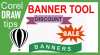 Creating banner shapes in CorelDraw