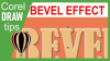 Creating Bevel effects on text in CorelDraw