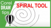 Using the spiral tool in CorelDraw