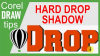 Creating hard drop shadow in CorelDraw