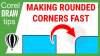 Shortcut in making rounded corners in CorelDraw