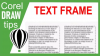 Creating Text Frames in CorelDraw