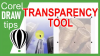 Using transparency in CorelDraw