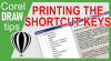 Printing full list of shortcut keys in CorelDraw