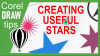 Creating stars in CorelDRAW