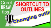 Fast way to change outline colour in CorelDraw