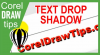 Text Drop Shadow in CorelDraw