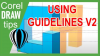 Using guidelines in CorelDRAW