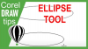 Ellipse tool in CorelDRAW