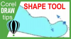 Shape tool in CorelDraw