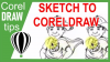 Converting a sketch to an illustration in CorelDraw