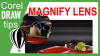 Magnify lens effect in CorelDraw