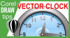 Creating a vector clock in CorelDraw