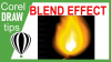 Using the blend effect in creating a vector flame in CorelDraw