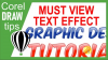 Simple text effect with highlights in CorelDraw