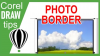 Creating image borders and fast cropping in CorelDraw