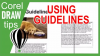 Adding guidelines in CorelDraw