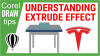 Understanding the extrude effect of CorelDraw