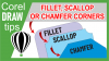 Creating fillet (rounded), scallop and chamfer corners in CorelDraw