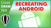 Recreating the Android character using CorelDraw