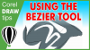 Using the bezier tool to vectorize an image using CorelDraw