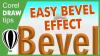 Using the effect Bevel in CorelDRAW