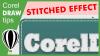 Simple and easy stitch effect in CorelDRAW