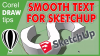 Smoothen nodes from CorelDraw to Sketchup Watch and Learn