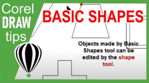 Basic Shapes tool in CorelDraw