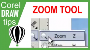 Zoom tool in Coreldraw