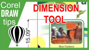 Using the Dimension tool in CorelDraw