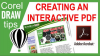 Creating an interactive pdf in CorelDraw